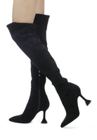 BRANDY OVER THE KNEE HIGH HEELED BOOTS - Guy Christopher