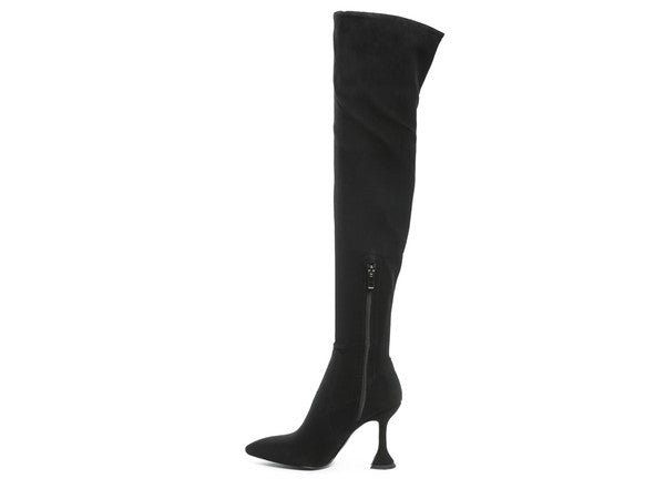 BRANDY OVER THE KNEE HIGH HEELED BOOTS - Guy Christopher