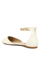 Buqisi Chain Embellished Flat Sandals - Guy Christopher