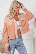 Button Down Dropped Shoulder Jacket - Guy Christopher