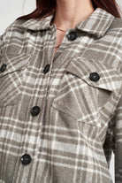 BUTTON UP PLAID SHIRT TOP - Guy Christopher