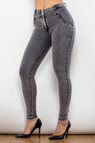 Buttoned Skinny Long Jeans - Guy Christopher