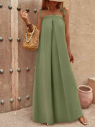 Tie-Shoulder Smocked Maxi Dress - Guy Christopher 