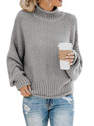 Turtleneck Dropped Shoulder Sweater - Guy Christopher 