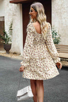 Smocked Flounce Sleeve Ruffled Dress - Guy Christopher 