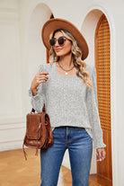 Square Neck Puff Sleeve Top - Guy Christopher 