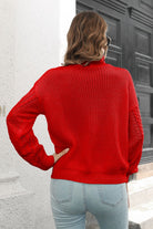 Cable-Knit Turtleneck Sweater - Guy Christopher