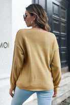 Cable-Knit V-Neck Sweater - Guy Christopher