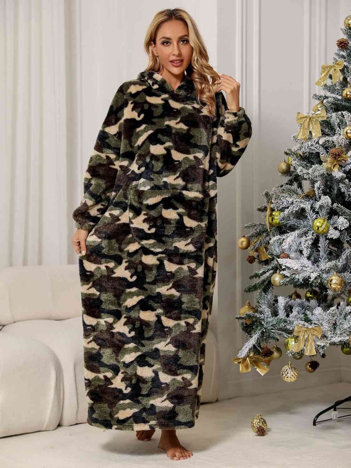 Camouflage Hooded Teddy Night Dress - Guy Christopher