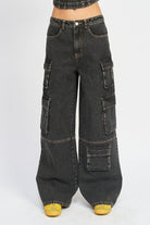 CARGO LOW WAIST JEANS - Guy Christopher