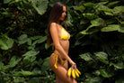 Carnauba Bikini Bottom - Yellow - Guy Christopher