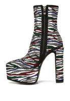 Cartier Pattern Embellishment Platform Boots - Guy Christopher