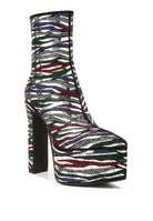 Cartier Pattern Embellishment Platform Boots - Guy Christopher