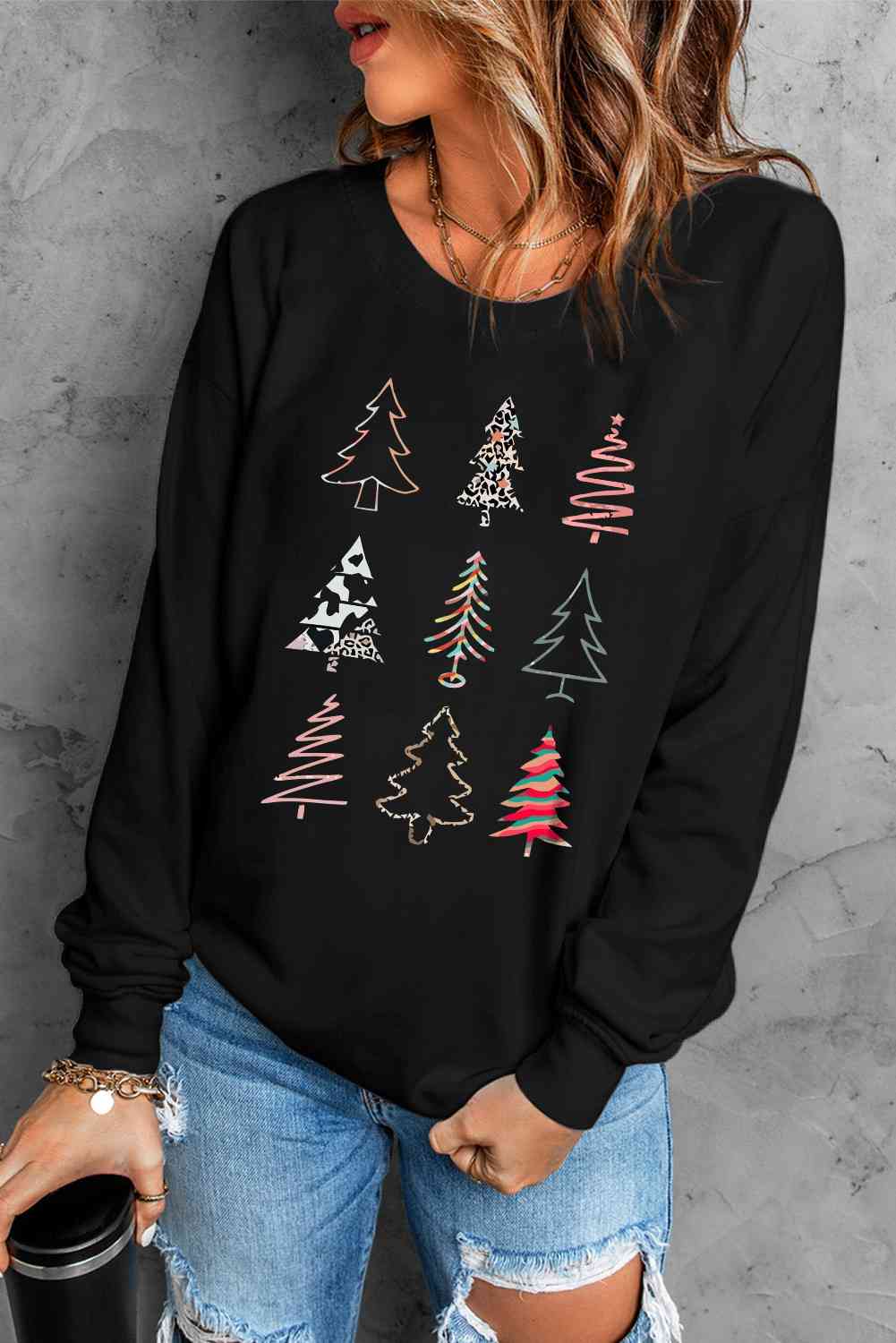 Chrismas Tree Graphic Sweatshirt - Guy Christopher