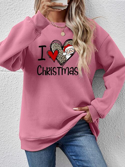 CHRISTMAS Graphic Round Neck Sweatshirt - Guy Christopher