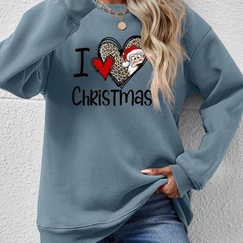 CHRISTMAS Graphic Round Neck Sweatshirt - Guy Christopher