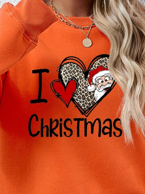 CHRISTMAS Graphic Round Neck Sweatshirt - Guy Christopher