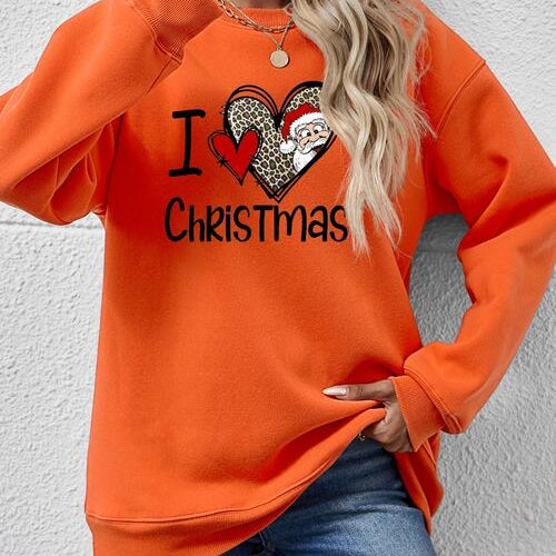 CHRISTMAS Graphic Round Neck Sweatshirt - Guy Christopher