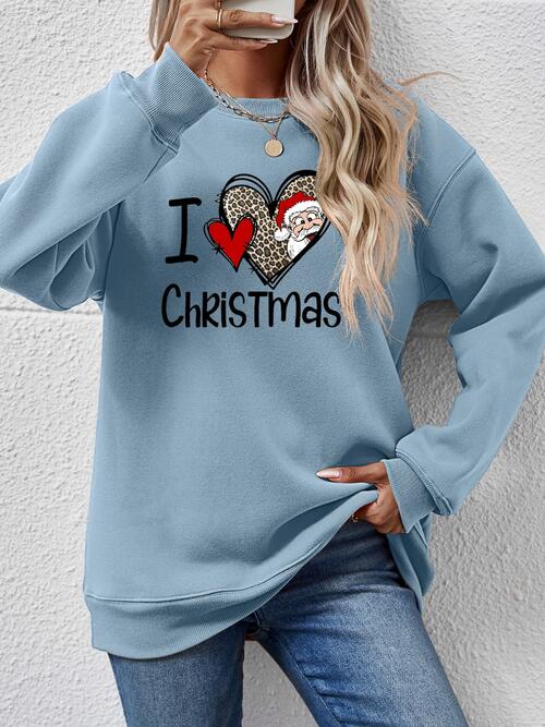 CHRISTMAS Graphic Round Neck Sweatshirt - Guy Christopher