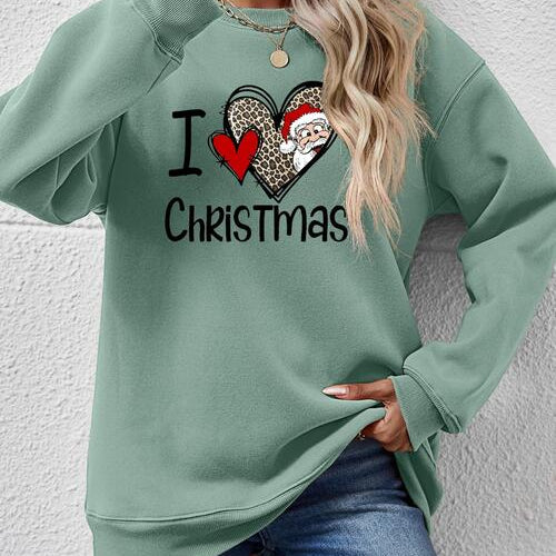 CHRISTMAS Graphic Round Neck Sweatshirt - Guy Christopher