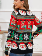 Christmas Theme Round Neck Sweater - Guy Christopher