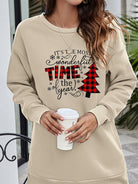 Christmas Tree Graphic Drop Shoulder Sweatshirt - Guy Christopher