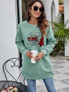 Christmas Tree Graphic Drop Shoulder Sweatshirt - Guy Christopher