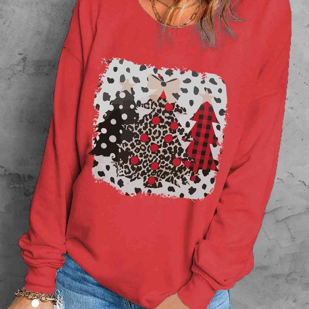 Christmas Tree Graphic Sweatshirt - Guy Christopher