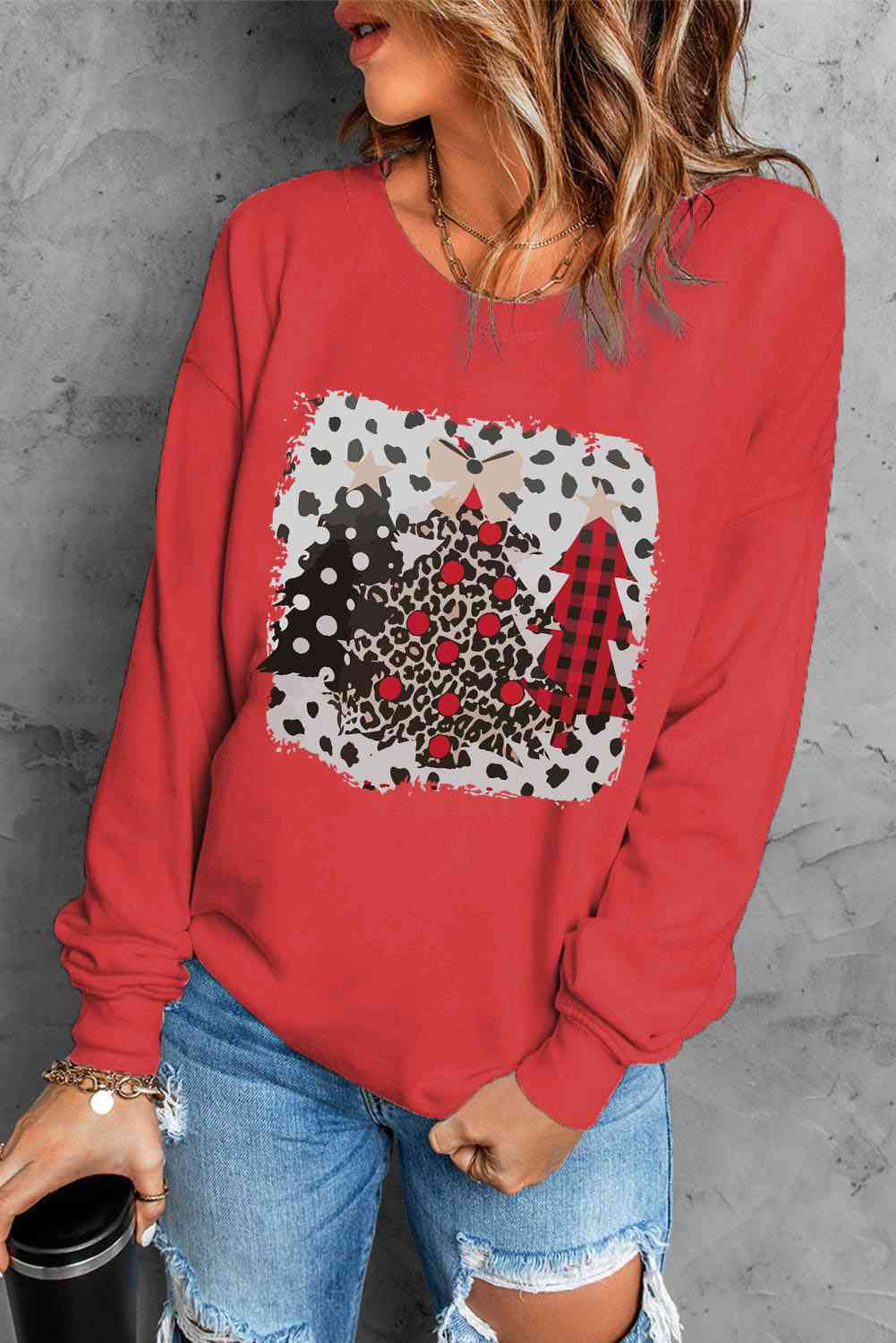 Christmas Tree Graphic Sweatshirt - Guy Christopher