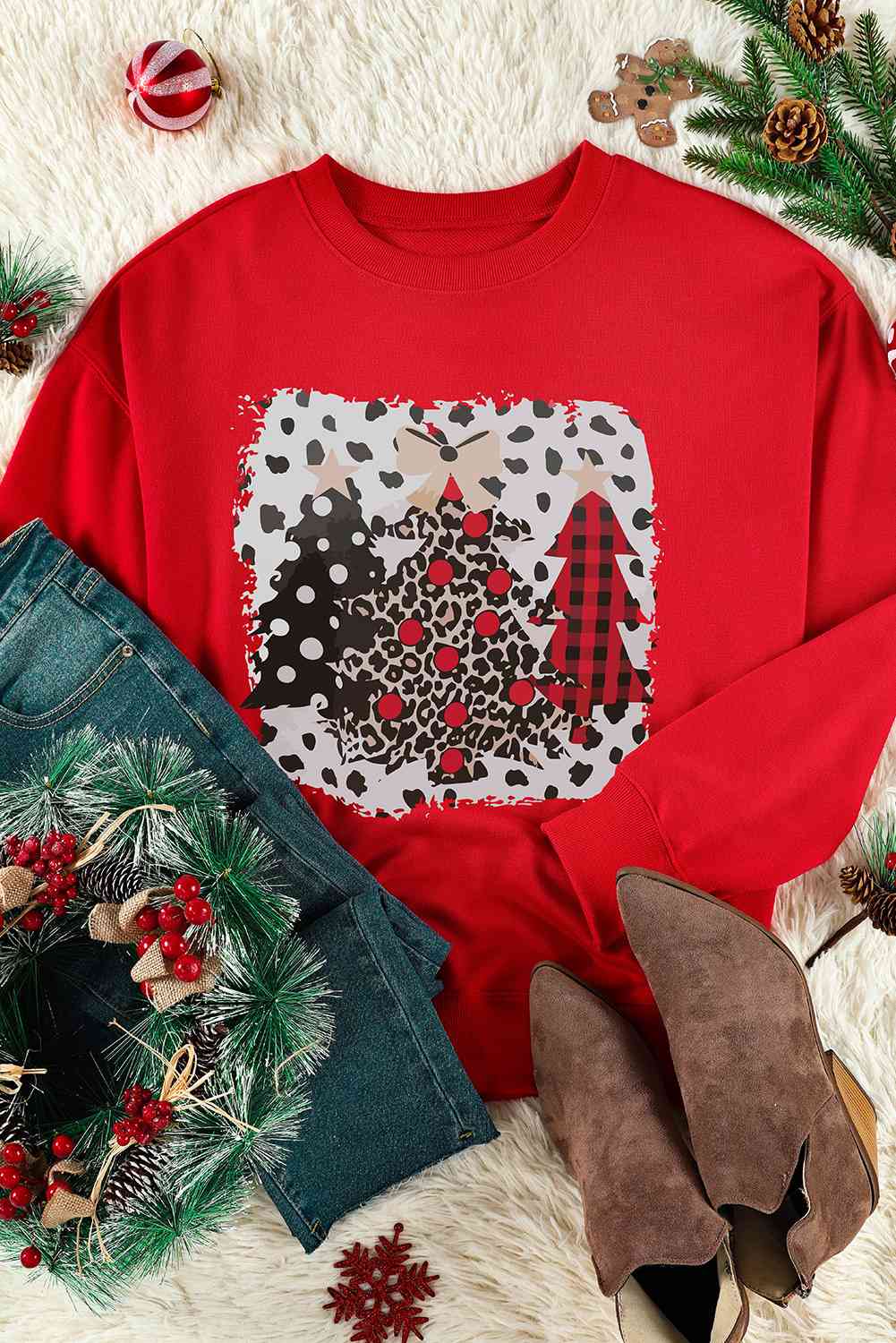 Christmas Tree Graphic Sweatshirt - Guy Christopher