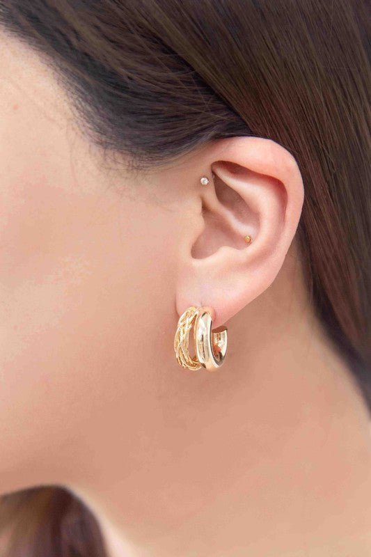 Chunky Braided Hoop Earrings - Guy Christopher