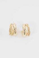 Chunky Braided Hoop Earrings - Guy Christopher