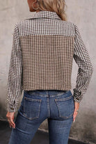 Collared Neck Button Front Pocketed Jacket - Guy Christopher