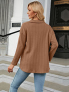 Collared Neck Long Sleeve Shirt - Guy Christopher