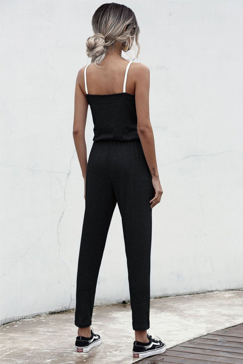 Contrast binding Cami Jumpsuit - Guy Christopher