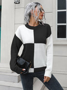 Contrast Drop Shoulder Sweater - Guy Christopher