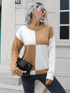 Contrast Drop Shoulder Sweater - Guy Christopher