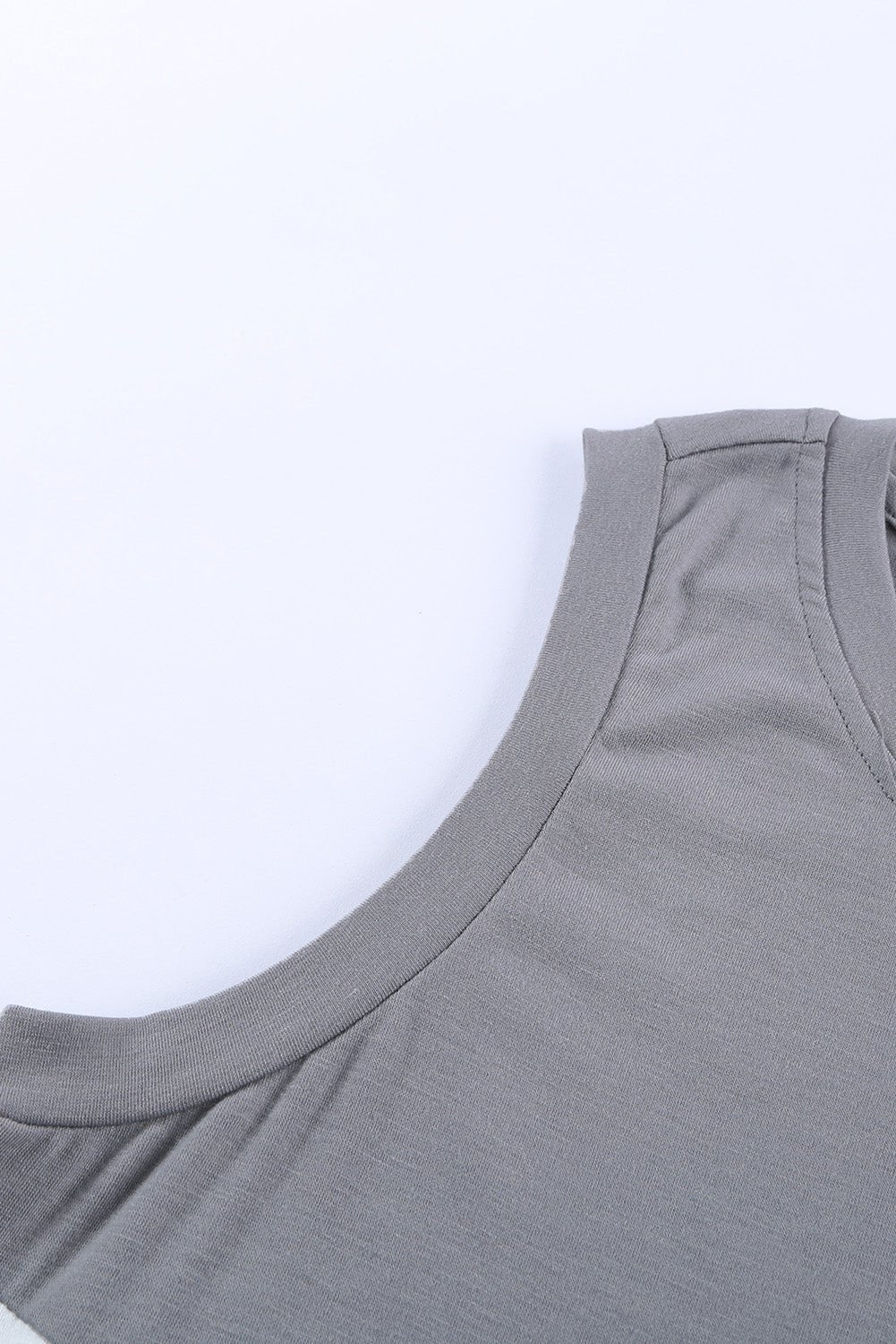 Contrast Round Neck Tank Top - Guy Christopher