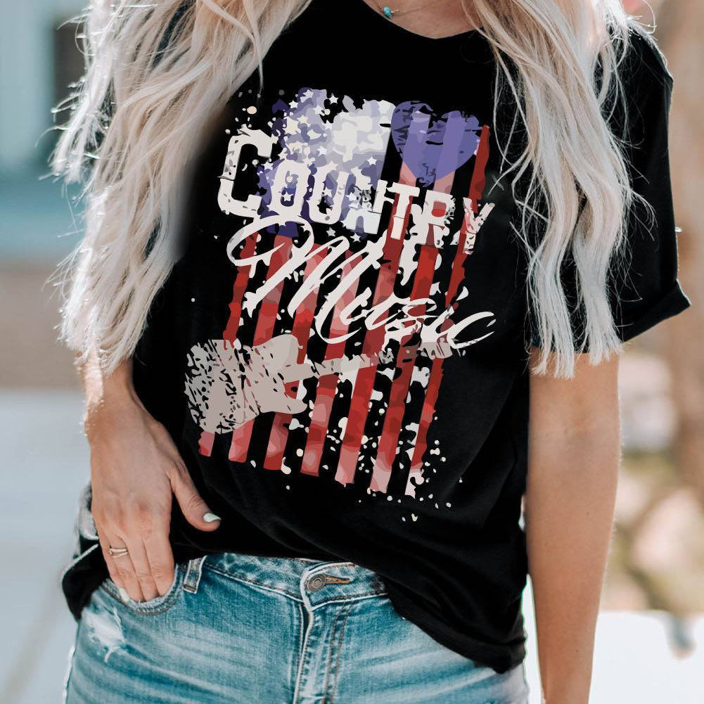 Country Music Graphic Tee Shirt - Feel the Heartland Rhythm and Look Effortlessly Chic - Embrace Romance in Style - Guy Christopher