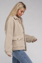 Cozy Sherpa Button-Front Jacket - Guy Christopher