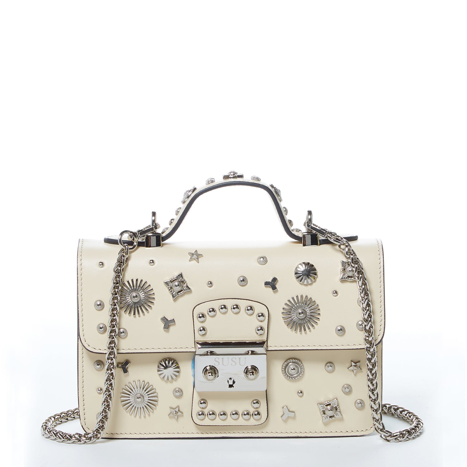 The Hollywood Leather Crossbody with Studs - Guy Christopher 
