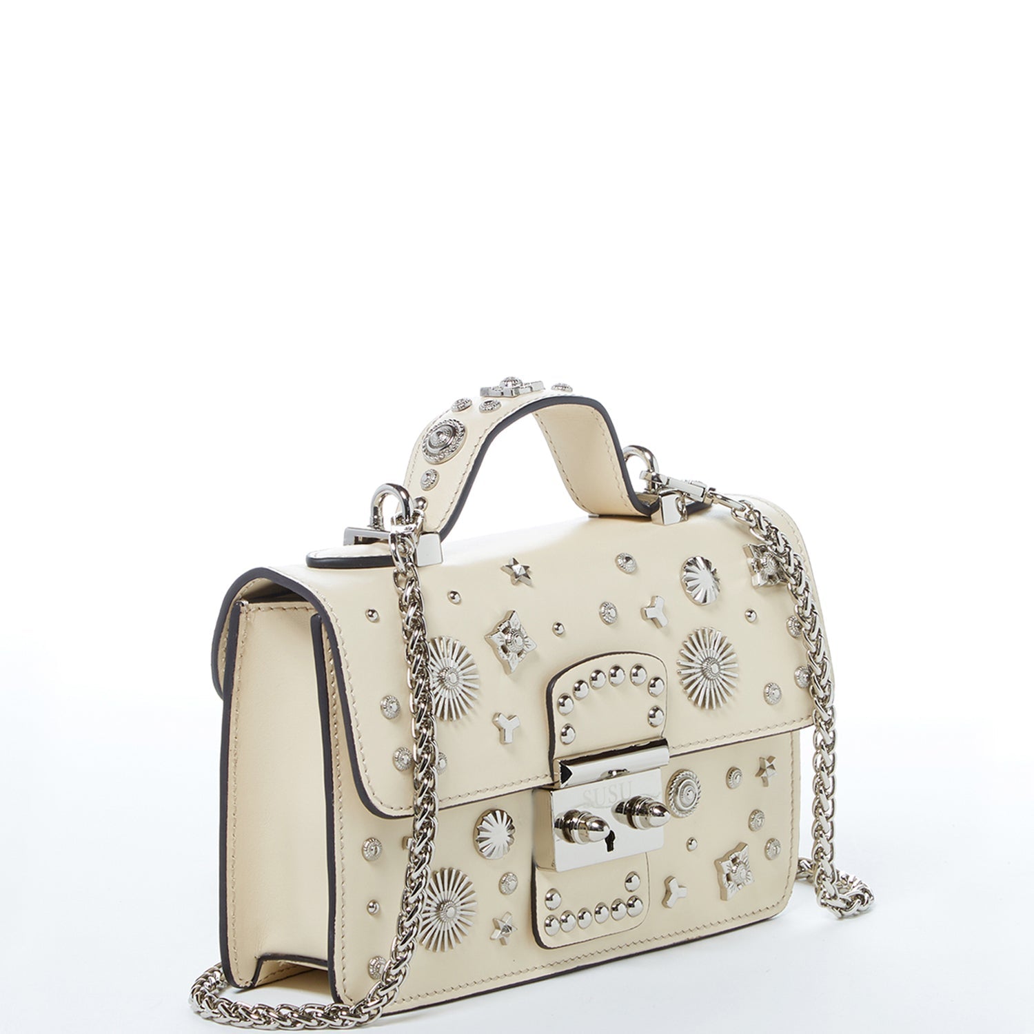 The Hollywood Leather Crossbody with Studs - Guy Christopher 