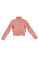 Crop mock neck sweater - Guy Christopher