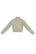 Crop mock neck sweater - Guy Christopher