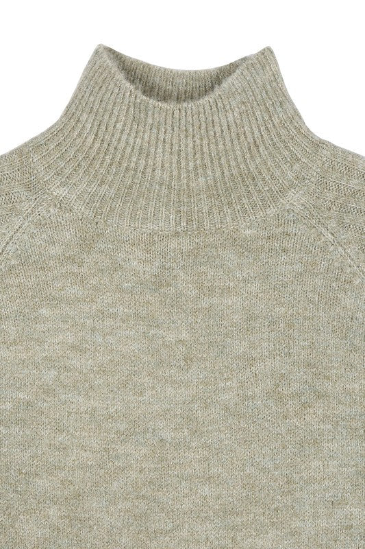 Crop mock neck sweater - Guy Christopher