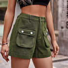 Cuffed Denim Shorts with Pockets - Guy Christopher
