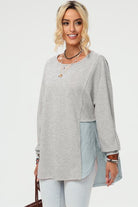 Curved Hem Dolman Sleeve Top - Guy Christopher