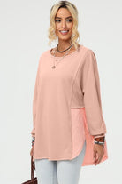 Curved Hem Dolman Sleeve Top - Guy Christopher