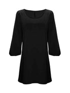 Cutout Long Sleeve Round Neck Dress - Guy Christopher