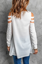 Cutout Waffle Knit Tunic Top - Guy Christopher